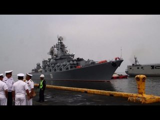 Russian warship docks in Philippines