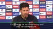 Simeone excited by 'competitive' Champions League draw