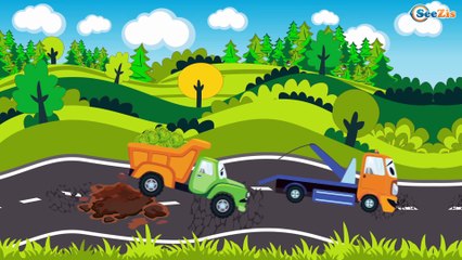 Грузовик и Кран на строительной площадке Мультфильмы про МАШИНКИ в Городе Сборник 60 Минут