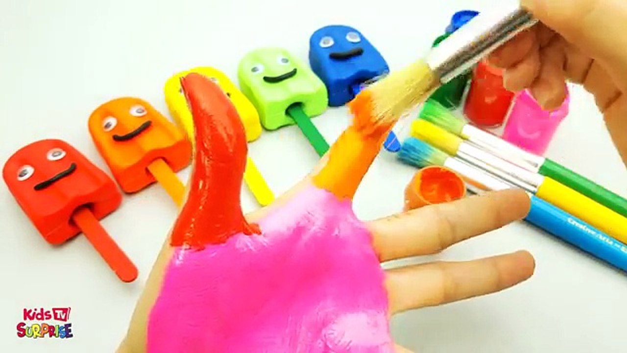 Bébé les couleurs crème poupée la famille doigt de la glace Apprendre garderie porc jouer Portugais DoH Peppa em trop