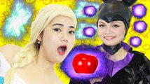 Spiderman Frozen Elsa vs Joker Maleficent! W- Hulk Pink Spidergirl! Fun Superhero in Real Life