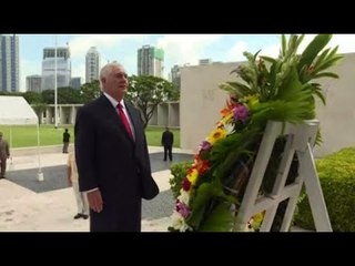 US Secretary Tillerson lays wreath at Manila American Cemetery and Memorial