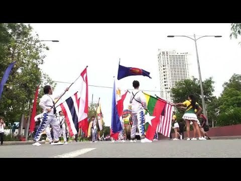 Parade, landmark lighting highlights of Asean's 50th year celebration