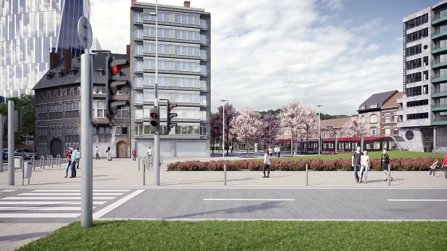 Esplanade des Guillemins, sans l'hôtel Rigo !