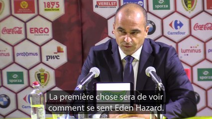 Martinez : "On a besoin d'Eden Hazard (...) aussi comme homme"
