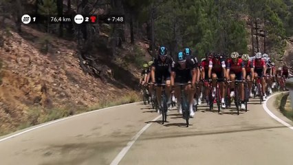 Sky leads the peloton - Étape 7 / Stage 7 - La Vuelta 2017