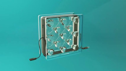 Estos bloques de vidrio alimentan los edificios con energía solar