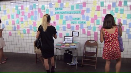 'Subway Therapy' Returns to NYC as Riders Send Messages to Charlottesville