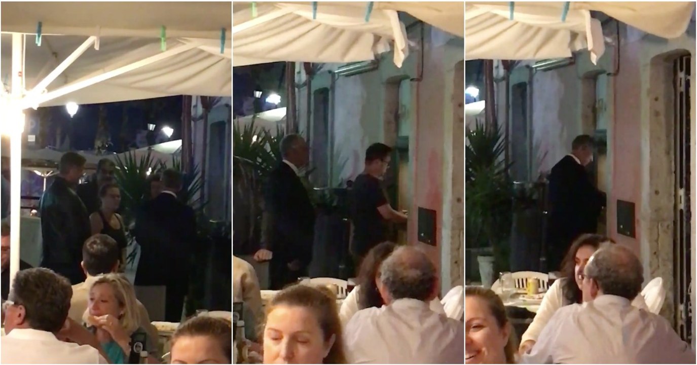 Marcelo Rebelo de Sousa filmado na fila do multibanco para pagar as contas