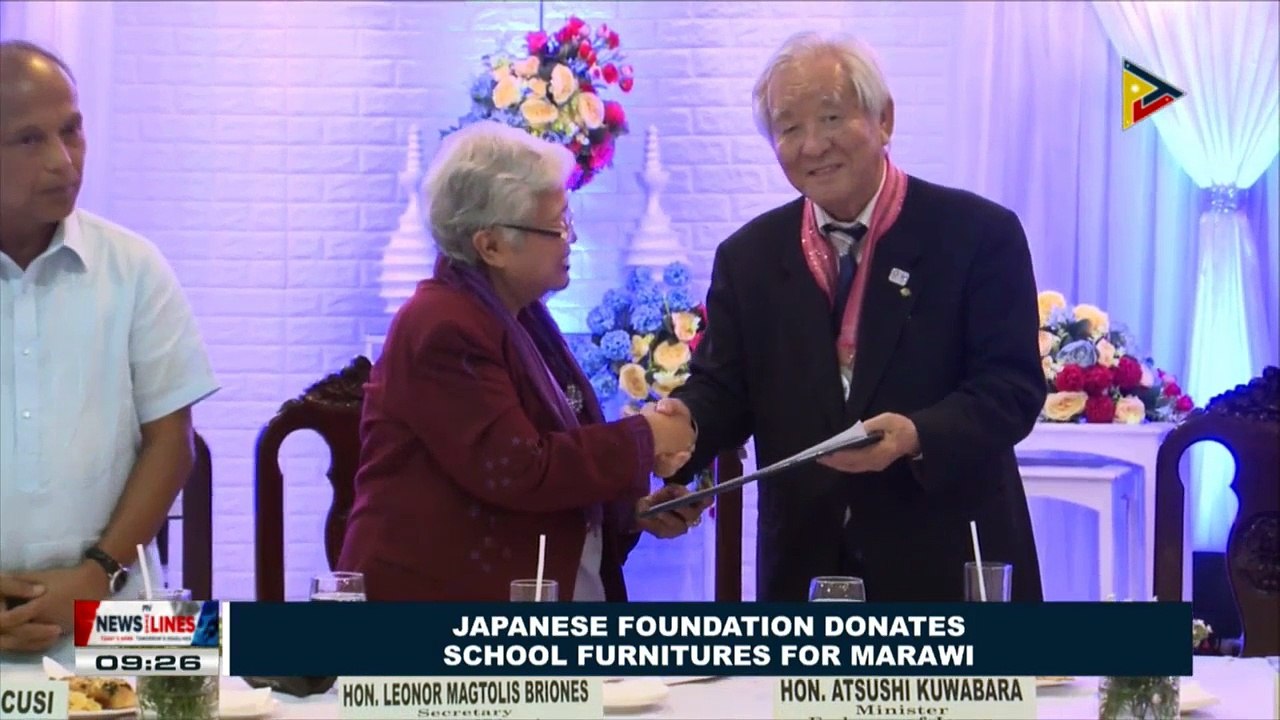 Japanese Foundation donates school furnitures f...