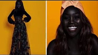 Modelo sudanesa está chamando atenção da internet por seu tom de pele fascinante