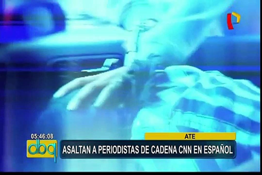 Ate: asaltan a periodistas de la cadena CNN