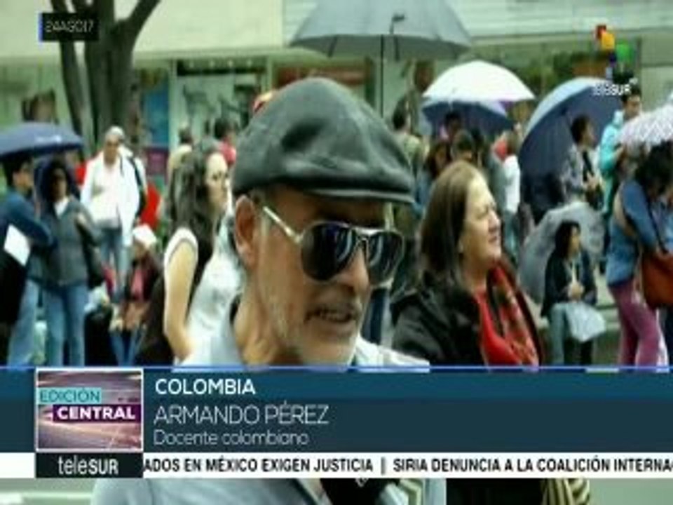 Colombia: maestros denuncian deficiencia en servicios básicos de salud