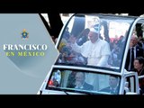 Papa Francisco sale de la Nunciatura rumbo a la Basílica de Guadalupe