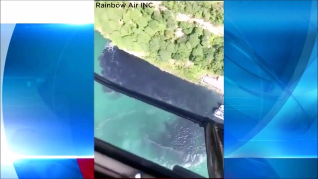 Quand l'eau des Chutes du Niagara devient noire et malodorante. Inquiétant!