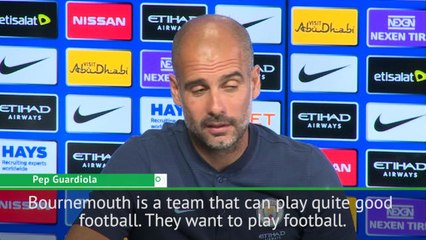 Download Video: Bournemouth will be 'complicated' opponents - Guardiola