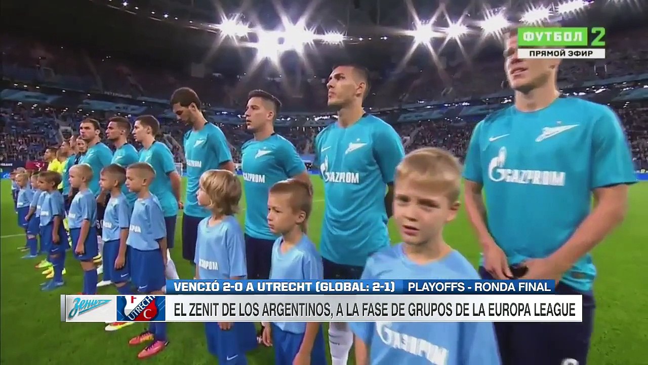 24-08-2017 Zenit Petersburg 2-0 Utrecht (Qualif.)