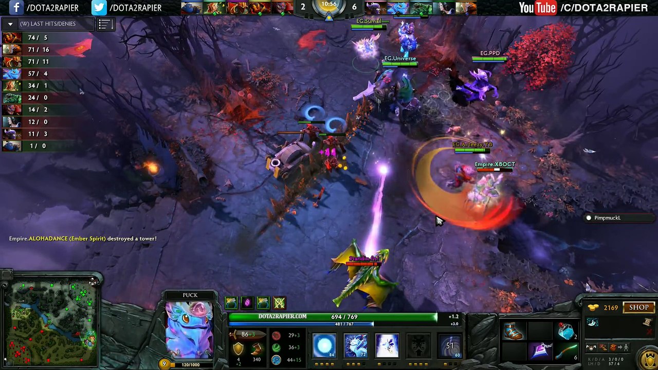 Suma1l Dota 2 [Puck] The Immortal - Captains Draft 3.0  EG vs TEAM EMPIRE Game 1