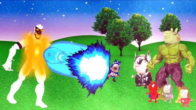 Peppa Pig Spider man homem aranha Hulk iron man Thor capitão America Vingadores Venom PART