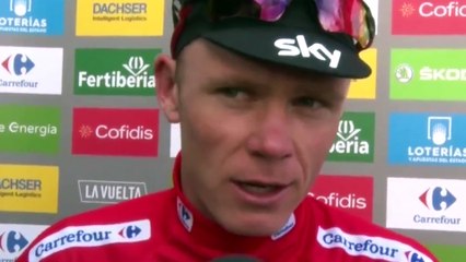 La Vuelta 2017 - Chris Froome : "On nous a laissé faire le travail mais je suis toujours leader"