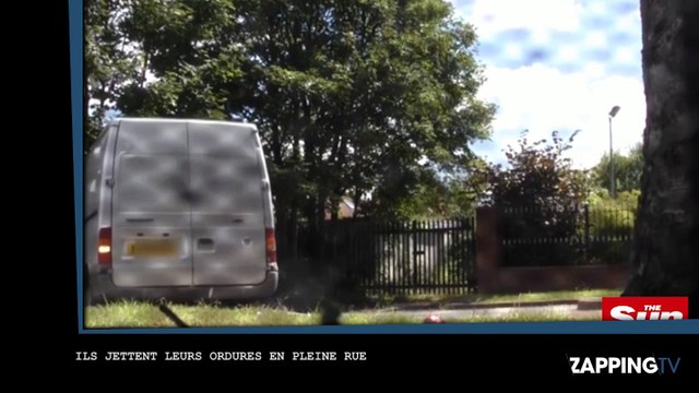 Ils jettent leurs ordures en pleine rue mais se font arrêter (Vidéo)