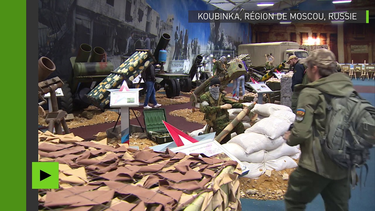 L'équipement militaire de Daesh saisi en Syrie est exposé forum «Armée-2017» près de Moscou