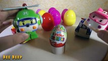 Grandes huevo sorpresa enorme huevo poli AGV con un juguete abierta roboca Mega Poli sorpresa