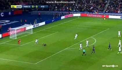 cavani goal Paris Saint Germain 1 - 0 Saint-Etienne
