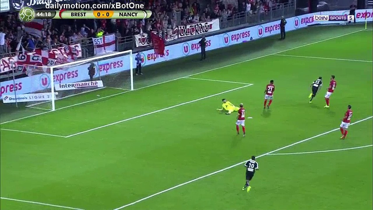 Youssouf Hadji Goal HD - Brest 0 - 1 Nancy - 25.08.2017 (Full Replay)