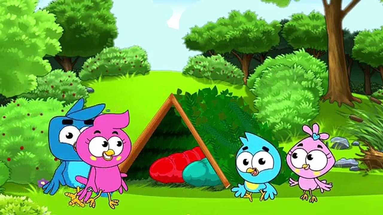Birds Family Dad Looks in The Mirror Eps Cartoon Animation Nursery Rhymes by Arnold Thurlo