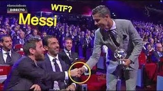 This What Messi did to Ronaldo after winning UEFA Best forward 2017 & Soccer Beat Drop Vines
