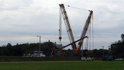 Sambreville: la pose du pont de Tamines a dû être reportée