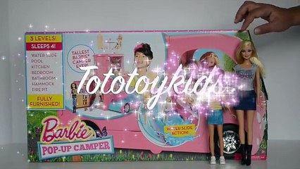 Download Video: Barbie - Trailer De Acampamento Glam Camper!!! Abrindo Brinquedos Tototoykids