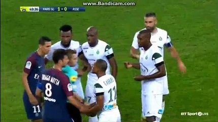 Kevin Theophile Slap In Face Neymar PSG v ASSE 25.08.2017