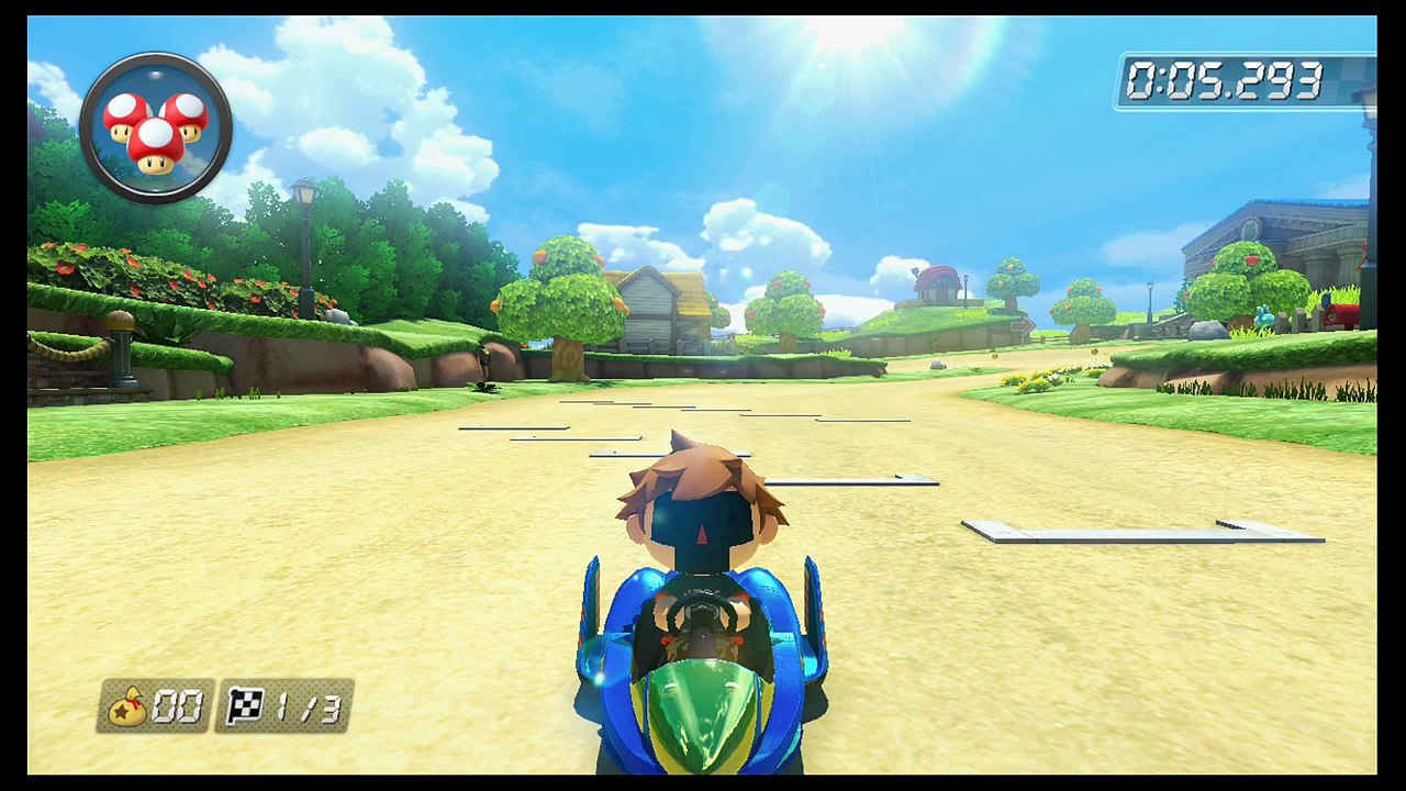 Mario kart 8 - textur hack - villager - fail