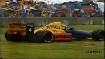 Gran Premio d'Australia 1989: Uscita di Alesi e incidente tra Berger ed Alliot