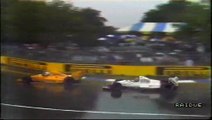 Gran Premio d'Australia 1989: Sorpasso di S. Nakajima a Cheever e incidente di Grouillard