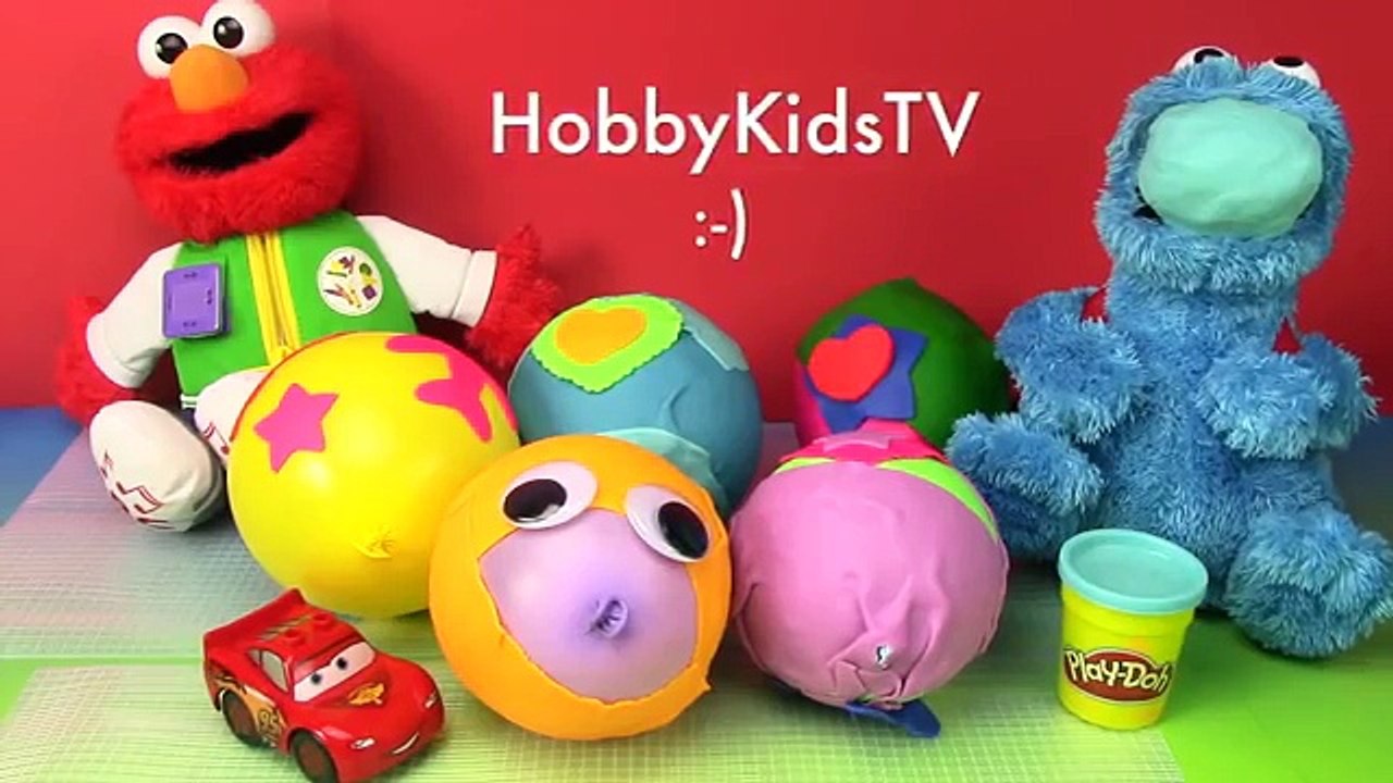 Play-Doh Elmo Shape and Spin Playset by Hasbro Toys! FIRST Ever! PLAY DOH Surprise Egg BAL