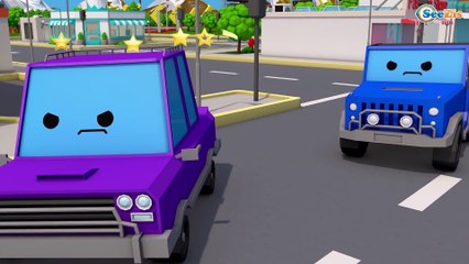 COLOR Cars & Trucks w 3D Animation Cars Cartoon for kids and for babies! Cars & Trucks Stories