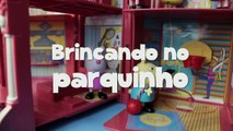 Peppa Pig George vomita no brinquedo do parque DisneyKids Portugues Brasil Música pra gent