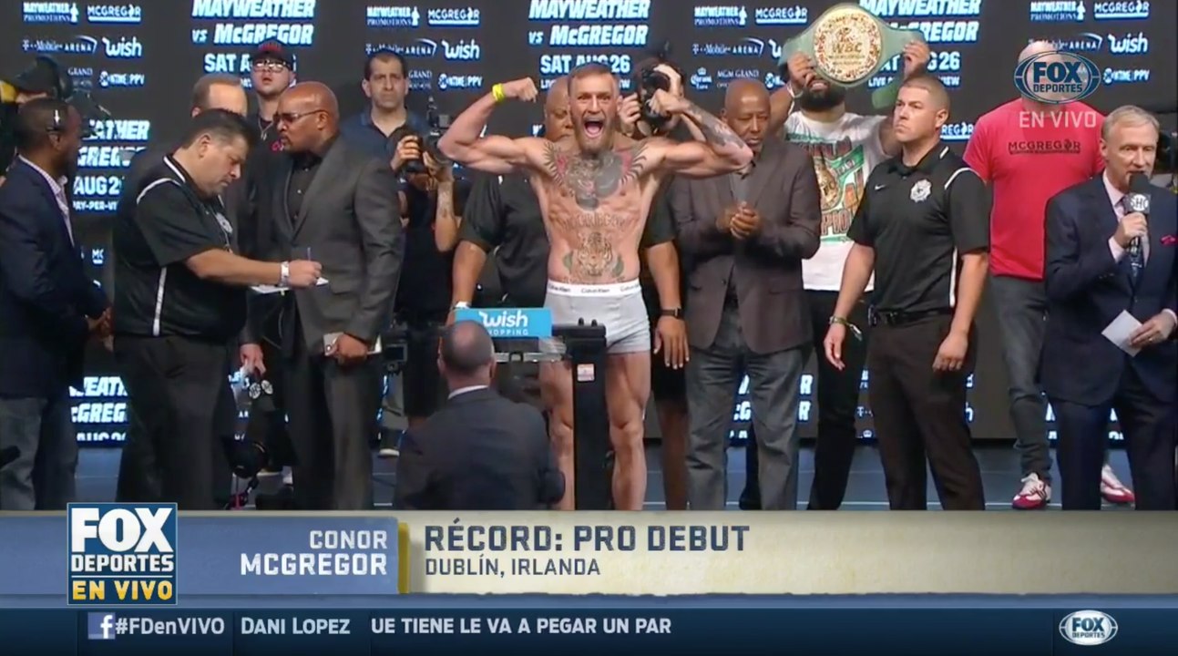 PESAJE: Conor McGregor