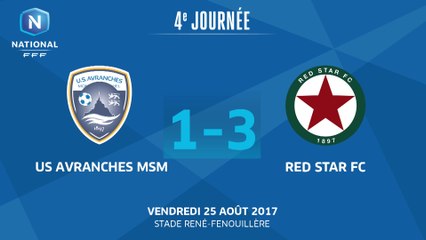 J4 : US Avranches MSM - Red Star FC (1-3), le résumé