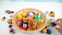 Learn Colors with Disney Tsum Tsum Super Sorting Pie Toys and Teach Sizes to Preschoolers,