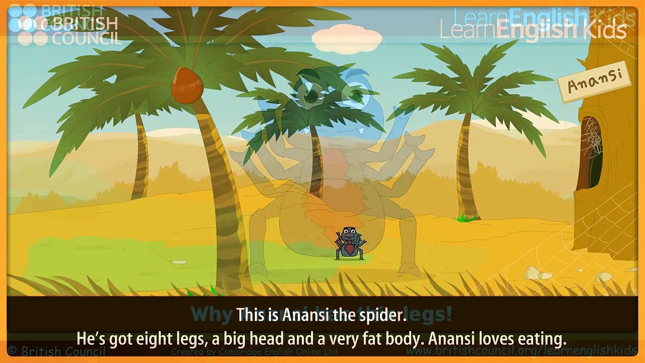 Why Anasi has thin legs