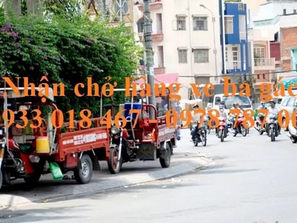 Nhận chở hàng xe ba gác tại tân uyên, bình dương  0933 018 467 - 0978 787 009