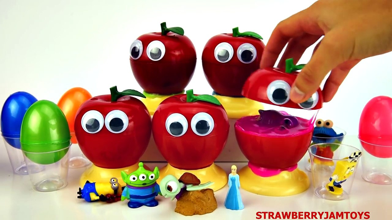 Dessin animé biscuit gelé monstre porc vase jouets Goo peppa elsa surprise strawberryjamtoys spi