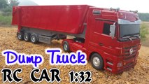 Dump Truck RC Car - Unboxing 1 32 Mercedes Benz QY1101C