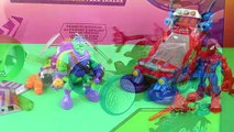 Play Skool Heroes Marvel Super Hero Adventures Spider Man vs Green Goblin Toy Figures Batt