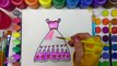 Et beau couleur coloration les couleurs Robe pour main enfants Apprendre aquarelle pages
