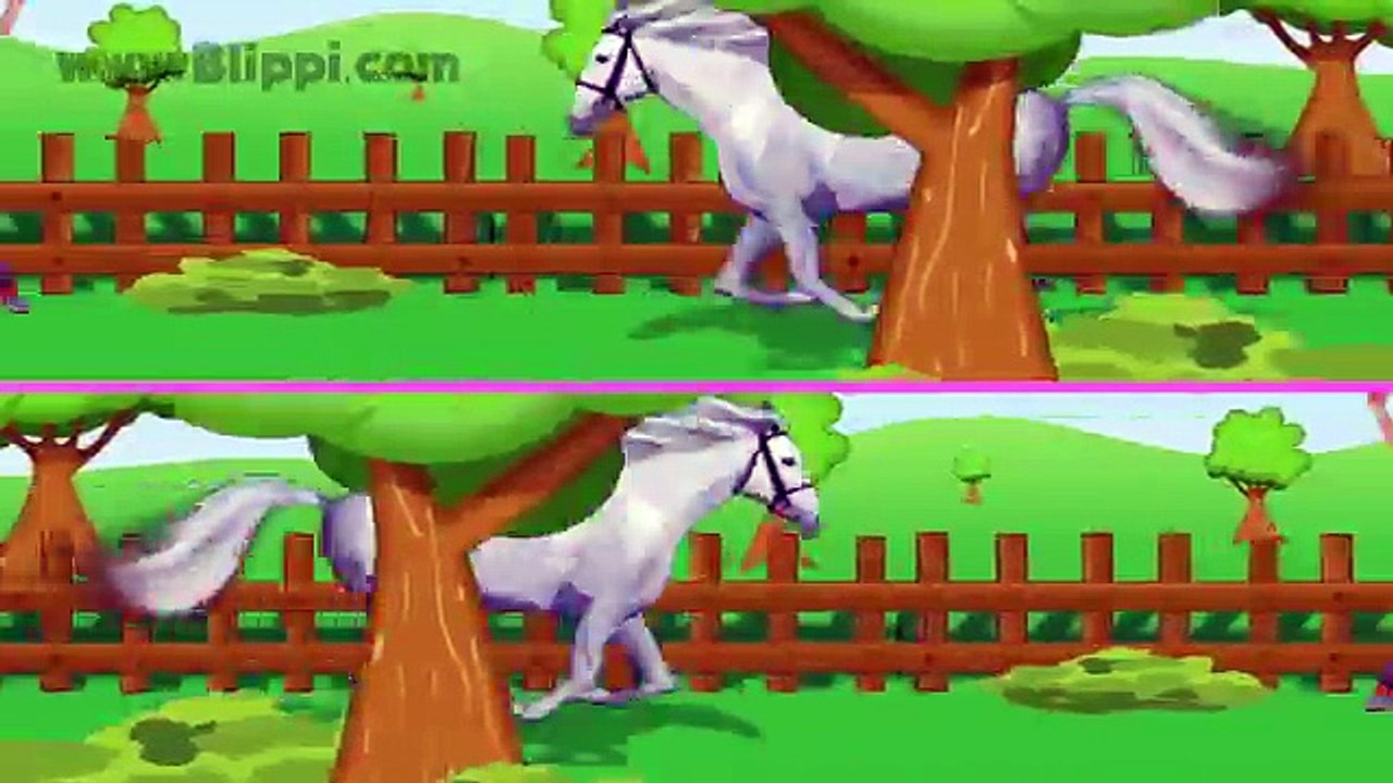 Animales Niños granja para de caballo caballos Niños Aprender canción el Blippi